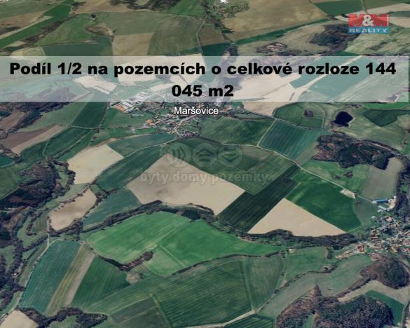 Prodej zemědělské půdy, Maršovice - Zahrádka, 144045 m2