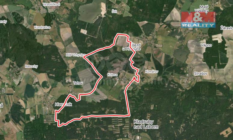 Prodej louky, Kladruby nad Labem, 3144 m2