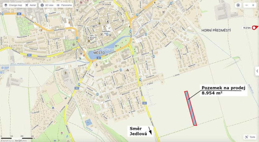 Prodej pozemku pro bydlení, Polička, J. Smoly, 8954 m2