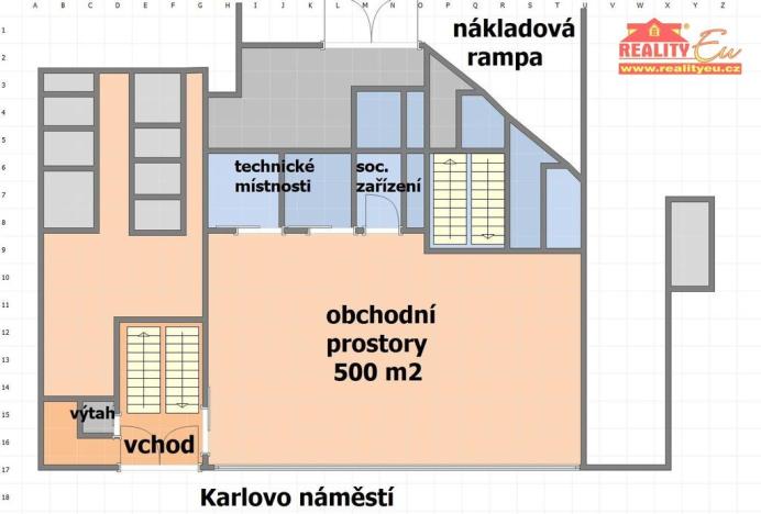 Pronájem obchodního prostoru, Náchod, Karlovo náměstí, 500 m2