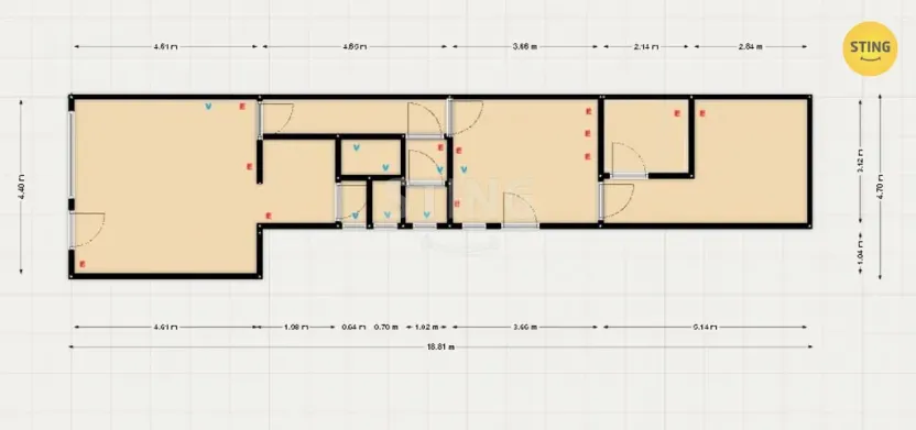 Pronájem obchodního prostoru, Moravský Krumlov, Dr. Odstrčila, 61 m2