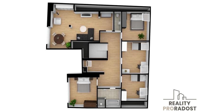 Prodej atypického bytu, Třebíč - Vnitřní Město, Karlovo nám., 189 m2