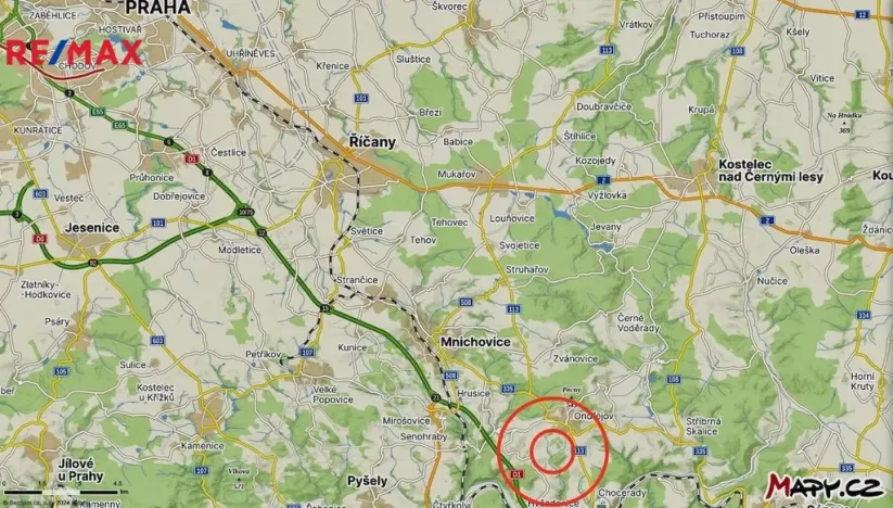 Prodej pozemku, Ondřejov, 8264 m2