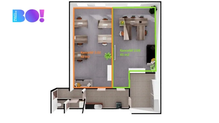 Pronájem kanceláře, Havlíčkův Brod, Beckovského, 42 m2