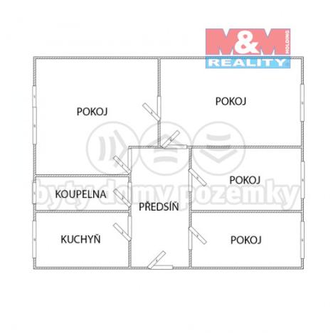 Prodej bytu 4+1, Litvínov - Janov, Hamerská, 84 m2
