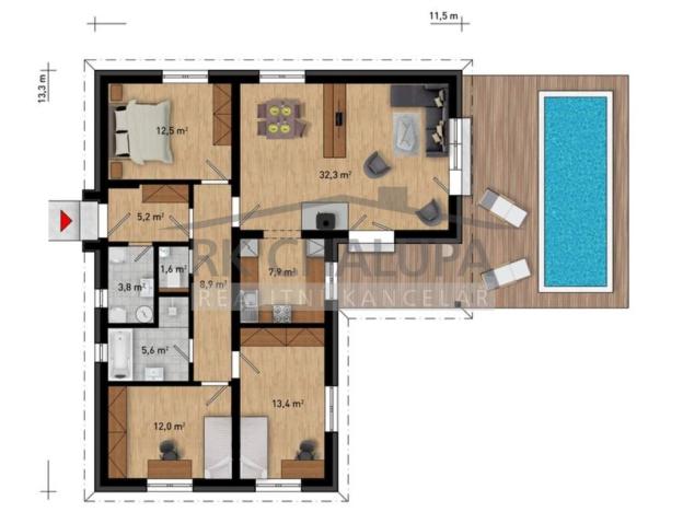 Prodej rodinného domu, Hosín, 104 m2