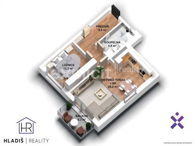 Prodej bytu 2+kk, Uherský Brod, U Mlýnů, 54 m2