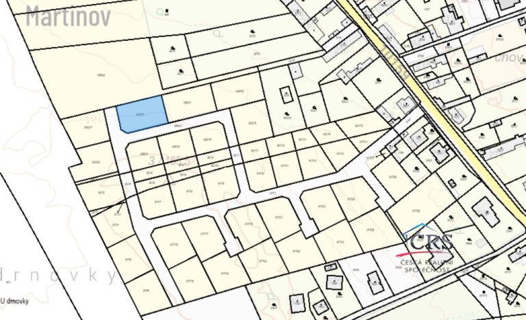 Prodej pozemku pro bydlení, Záryby - Martinov, 848 m2