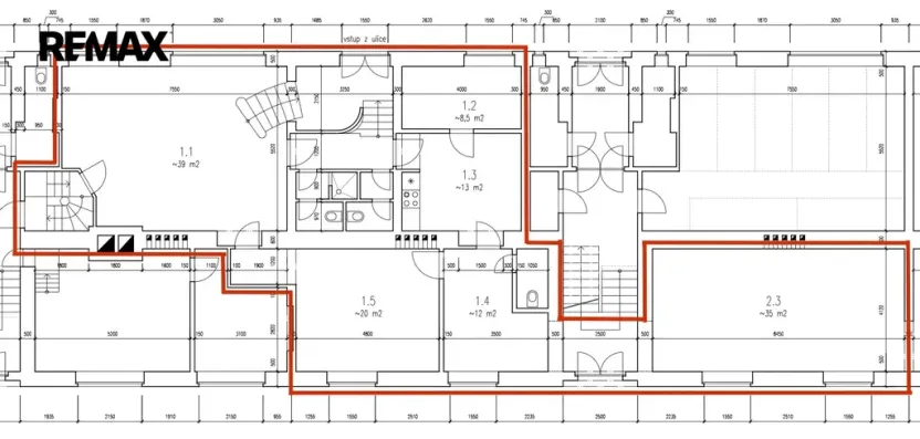 Pronájem obchodního prostoru, Praha - Krč, Horáčkova, 165 m2