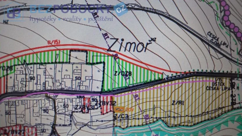 Prodej pozemku pro bydlení, Liběšice - Zimoř, 8000 m2