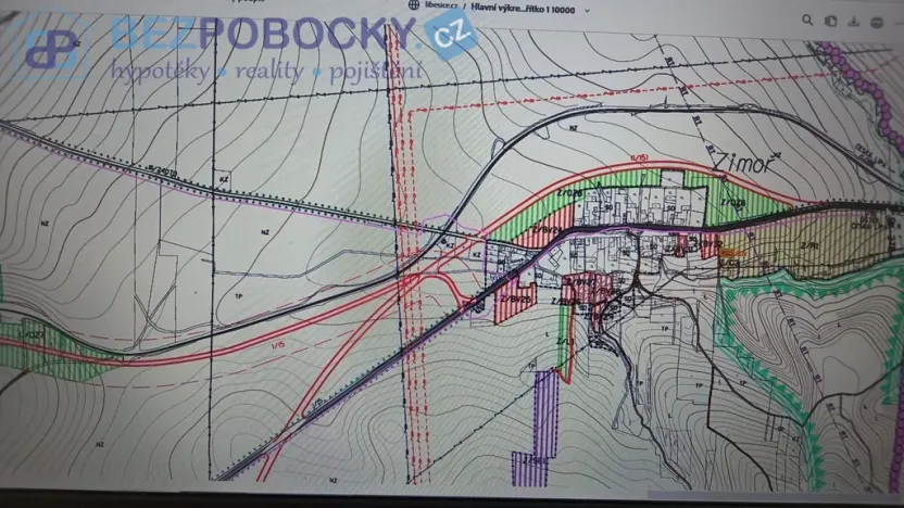 Prodej pozemku pro bydlení, Liběšice - Zimoř, 8000 m2