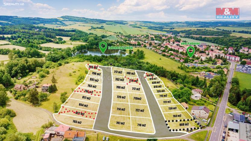 Prodej pozemku pro bydlení, Lubenec, 808 m2