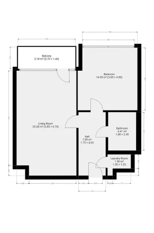 Pronájem bytu 2+kk, Praha - Veleslavín, Na dračkách, 58 m2