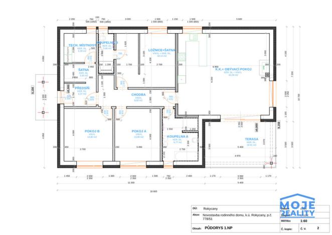 Prodej domu na klíč, Rokycany, 126 m2