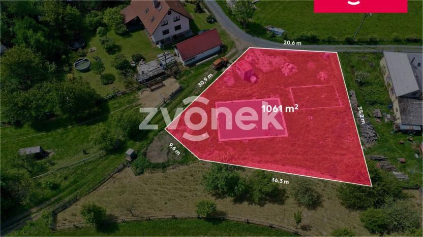 Prodej pozemku pro bydlení, Rajnochovice, 1061 m2