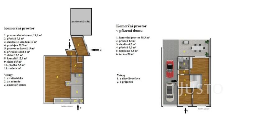 Prodej obchodního prostoru, Kutná Hora - Hlouška, Benešova, 426 m2