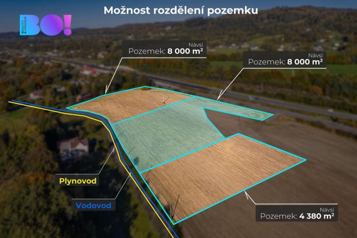 Prodej komerčního pozemku, Návsí, 23535 m2