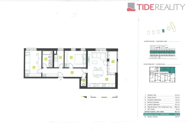 Prodej bytu 4+kk, Beroun, 88 m2