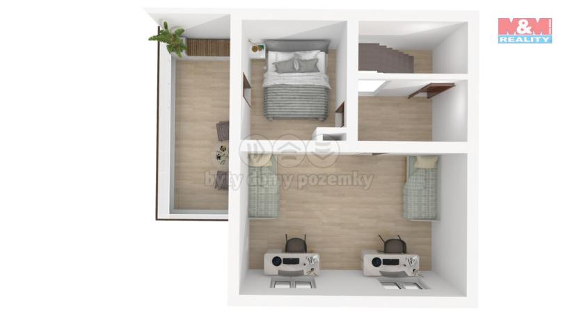 Prodej rodinného domu, Poběžovice, náměstí Míru, 81 m2