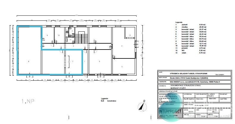 Pronájem výrobních prostor, České Budějovice, 128 m2