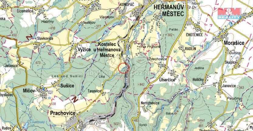 Prodej lesa, Kostelec u Heřmanova Městce, 5147 m2