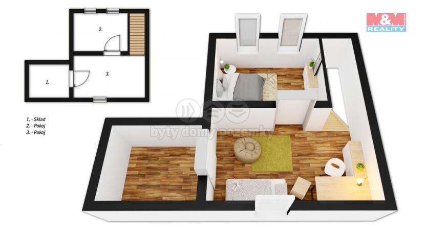 Prodej bytu 3+1, Bělá nad Svitavou, 65 m2