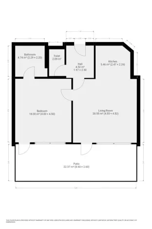 Pronájem bytu 2+kk, Praha - Hloubětín, Nepelova, 58 m2