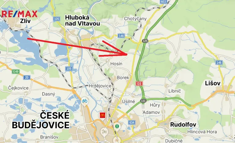 Prodej komerčního pozemku, Hosín, 4467 m2