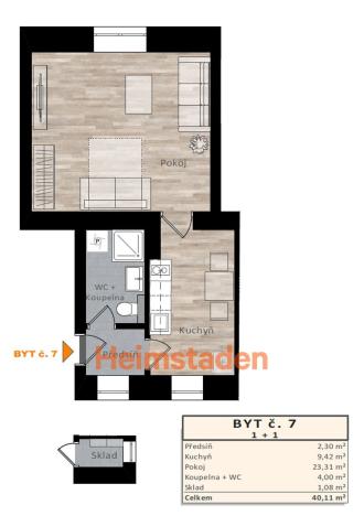 Pronájem bytu 1+1, Ostrava - Michálkovice, Zvoníčkova, 40 m2