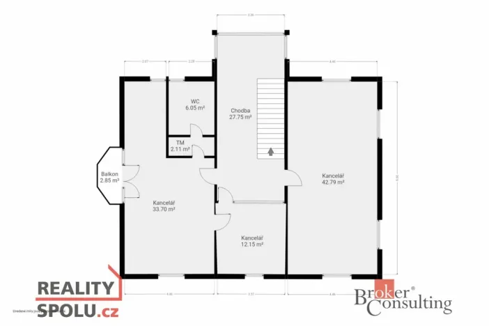 Prodej kanceláře, Průhonice, U Křížku, 447 m2