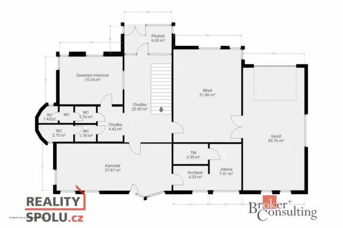 Prodej kanceláře, Průhonice, U Křížku, 447 m2