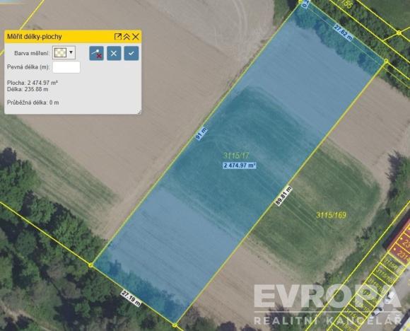 Prodej pozemku pro bydlení, Týnec nad Sázavou, 2475 m2