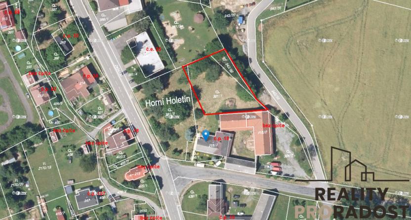 Prodej pozemku pro bydlení, Holetín - Horní Holetín, 1269 m2