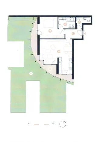 Pronájem bytu 2+kk, Praha - Smíchov, Holečkova, 71 m2