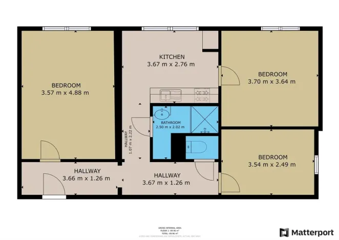 Pronájem bytu 3+1, Olomouc - Nová Ulice, Jílová, 63 m2