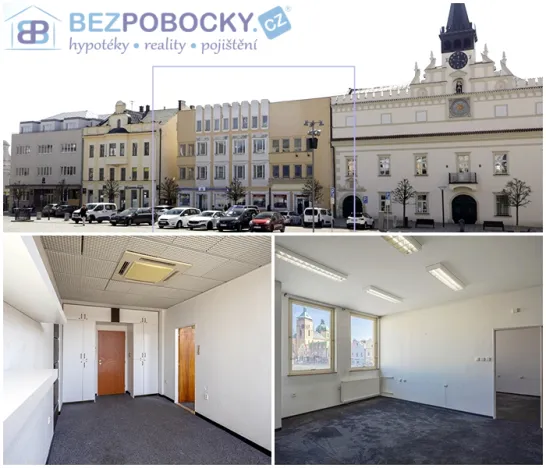 Pronájem kanceláře, Havlíčkův Brod, Havlíčkovo náměstí, 1200 m2