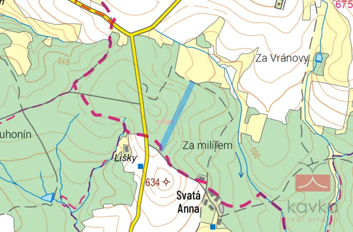 Prodej lesa, Křeč, 38985 m2