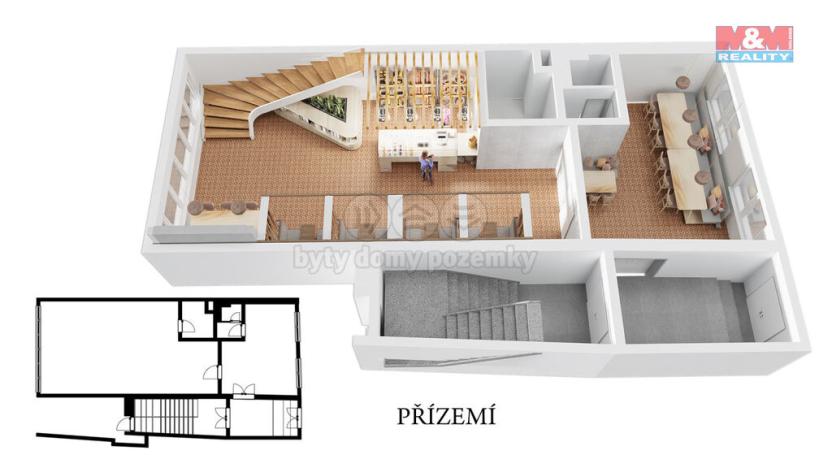 Prodej činžovního domu, Nové Strašecí, Čsl. armády, 290 m2