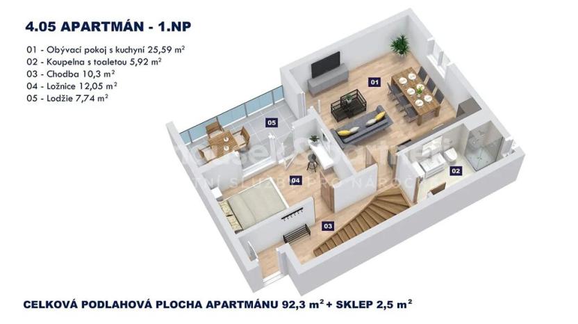 Prodej bytu 4+kk, Vrchlabí, Horská, 92 m2