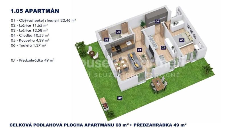 Prodej bytu 3+kk, Vrchlabí, Horská, 68 m2