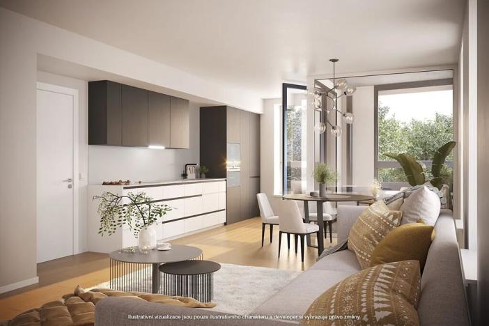 Prodej bytu 2+kk, Praha - Hlubočepy, Wassermannova, 48 m2