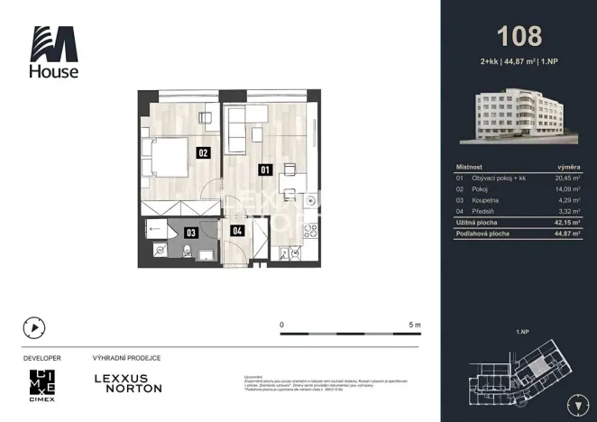 Prodej bytu 2+kk, Praha - Vršovice, Murmanská, 45 m2