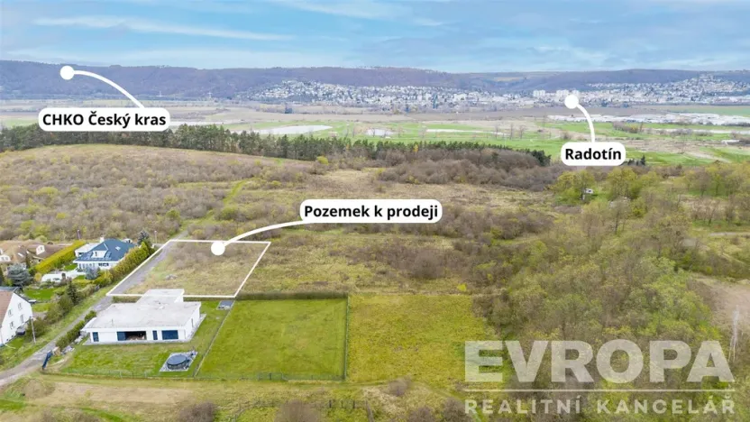 Prodej pozemku pro bydlení, Praha - Lipence, Na Kyjově, 1010 m2