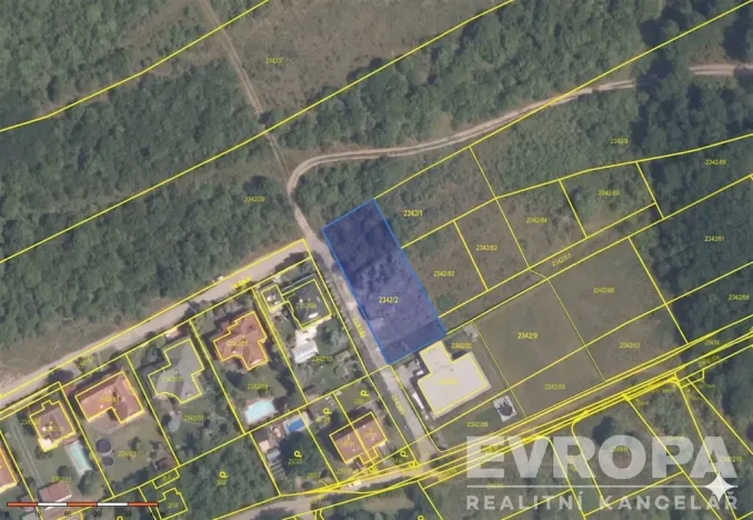 Prodej pozemku pro bydlení, Praha - Lipence, Na Kyjově, 1010 m2