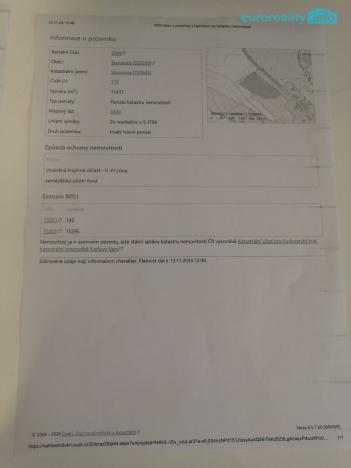 Prodej podílu 1/2 louky, Stanovice, 15437 m2