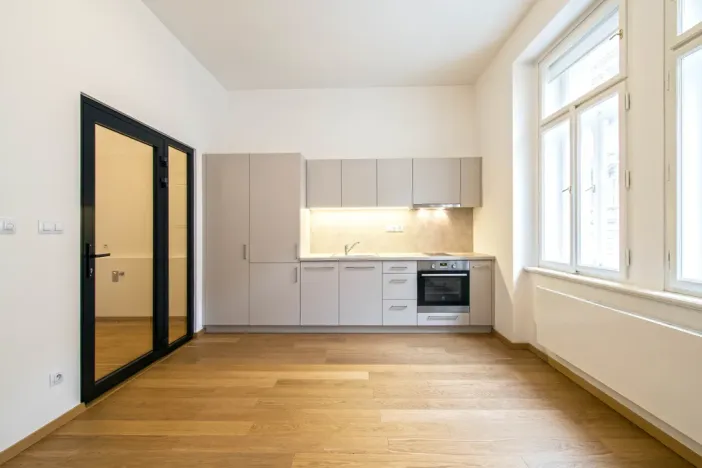 Pronájem bytu 1+kk, Praha - Žižkov, Krásova, 25 m2