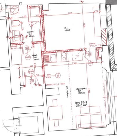 Prodej bytu 2+kk, Praha - Karlín, Křižíkova, 36 m2
