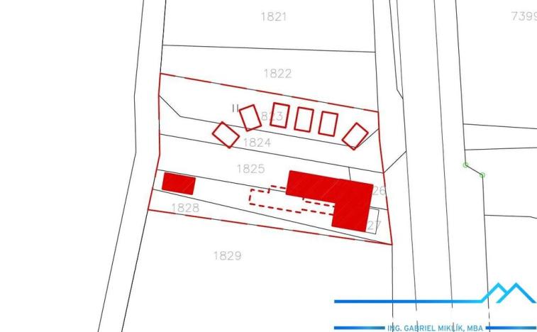 Prodej komerčního pozemku, Vrbovec, 800 m2