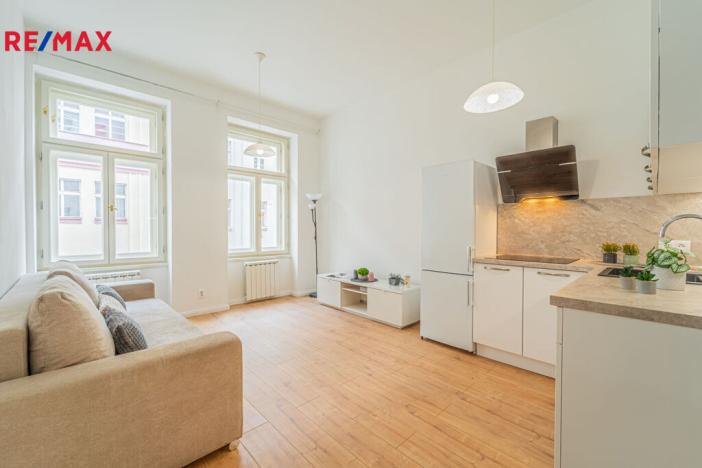 Pronájem bytu 1+kk, Praha - Vinohrady, Záhřebská, 27 m2