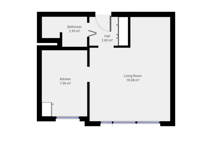 Pronájem bytu 1+1, Praha - Hlubočepy, Pražského, 34 m2